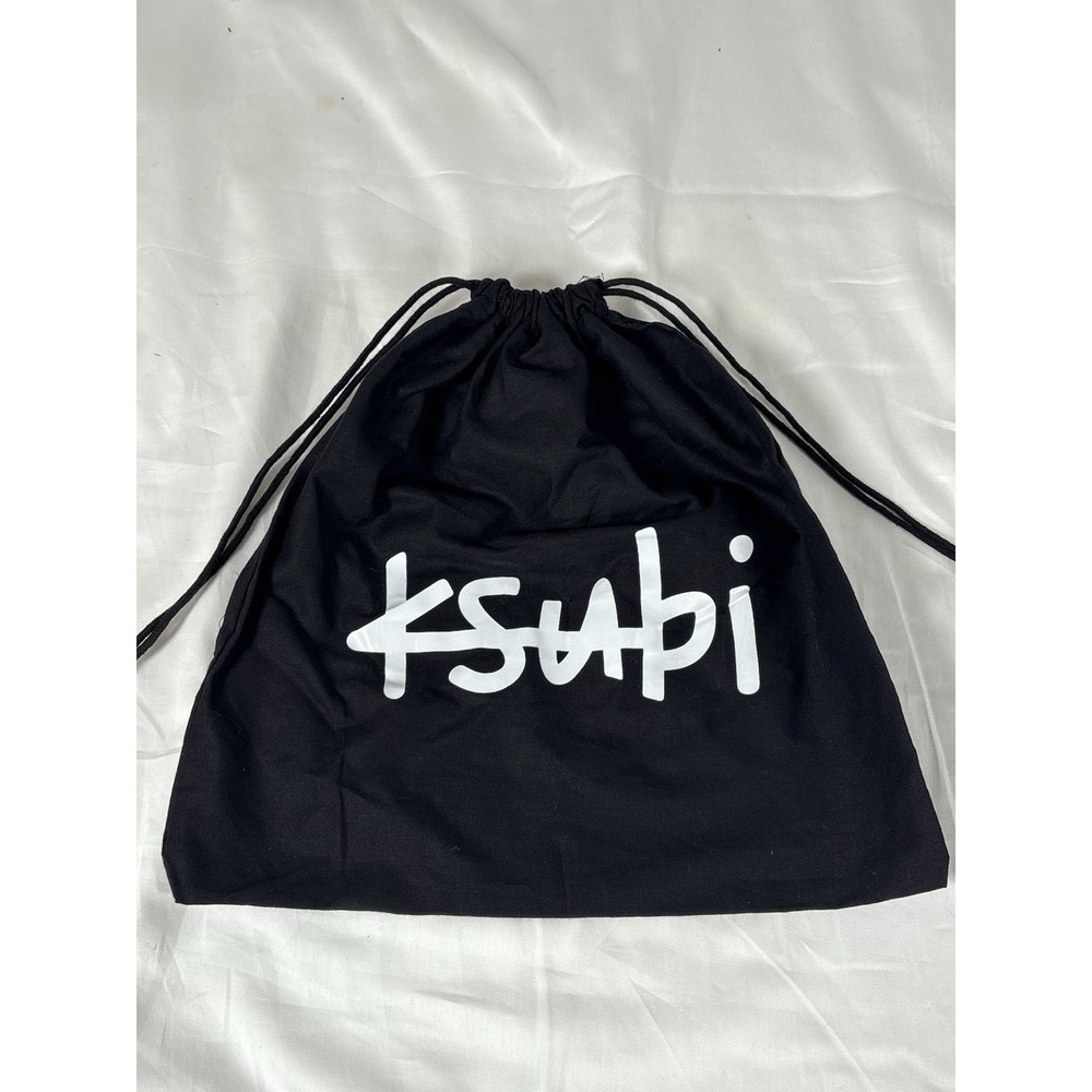 Ksubi Drawstring Bag Black Logo Streetwear Dust Bag Accessory